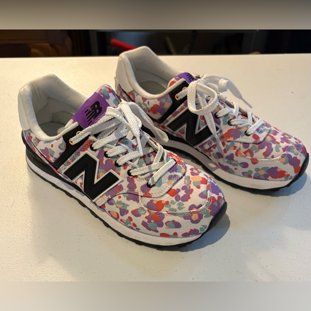 New Balance Womens 574 WL574WM2 Multicolor Casual Shoes Sneakers Size 8.5 B